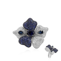 Anello in oro con Zaffiro Blu (Estée Collection)