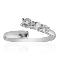 Anello in argento con Topazio Bianco