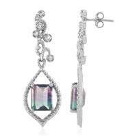 Orecchini in argento con Fluorite Bicolore