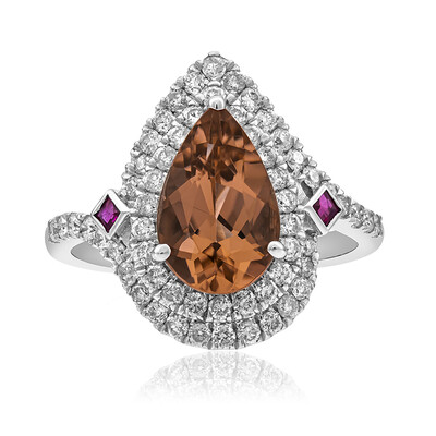 Anello in oro con Tormalina Neon del Congo (CIRARI)