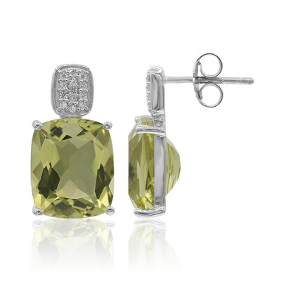 Orecchini in argento con Quarzo Ouro Verde (Tenner Diniz)