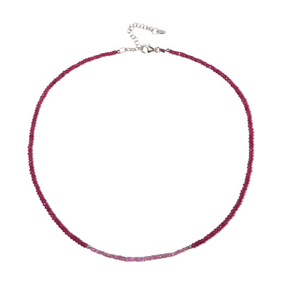 Collana in argento con Rubino del Madagascar
