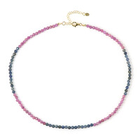 Collana in argento con Zaffiro Ceylon Rosa (non riscaldato)