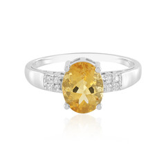 Anello in argento con Citrino