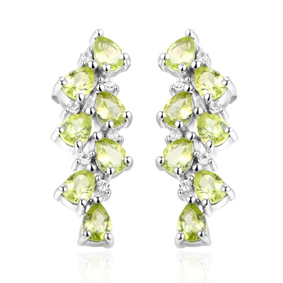 Orecchini in argento con Peridoto