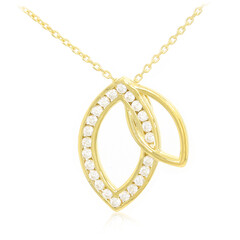 Collana placcata in oro con Zircone