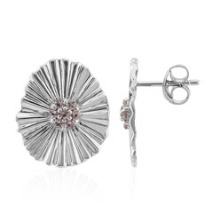 Orecchini in argento con Tormalina Rosa Nigeriana