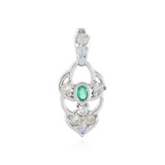 Ciondolo in argento con Smeraldo Russo