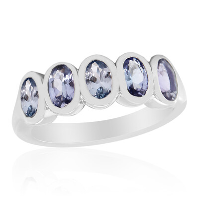 Anello in argento con Tanzanite (non riscaldata)