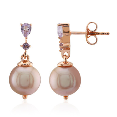 Orecchini in argento con Perla Ming (TPC)