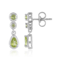 Orecchini in argento con Peridoto