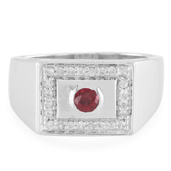Anello in argento con Rubino Malawi
