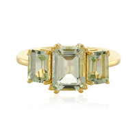 Anello in argento con Ametista Verde