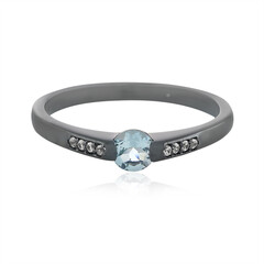 Anello in argento con Topazio Blu Cielo