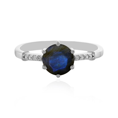 Anello in argento con Labradorite