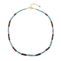 Collana in argento con Granato Mozambico