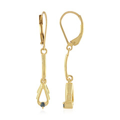 Orecchini in argento con Diamante Blu I3