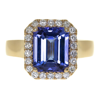 Anello in oro con Tanzanite AAA (CIRARI)