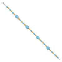 Bracciale in argento con Turchese