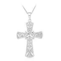 Collana in argento con Diamante PK (J)