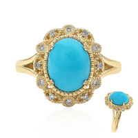 Anello in oro con Turchese Sleeping Beauty