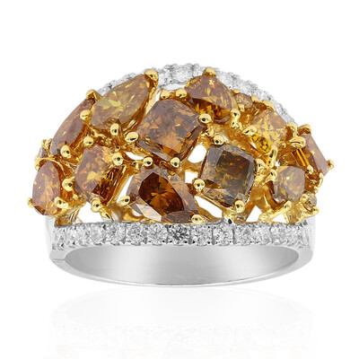 Anello in oro con Diamante Arancione SI2 (CIRARI)