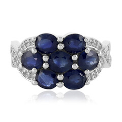 Anello in argento con Zaffiro Blu