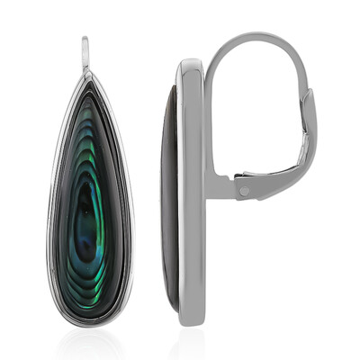 Orecchini in argento con Conchiglia Abalone (MONOSONO COLLECTION)