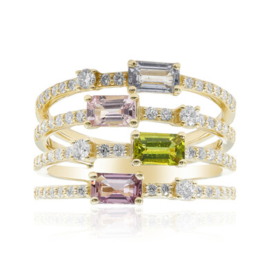 Anello in oro con Zaffiro Fancy (CIRARI)