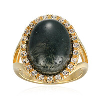 Anello in argento con Agata Muschiata