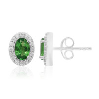 Orecchini in argento con Tsavorite