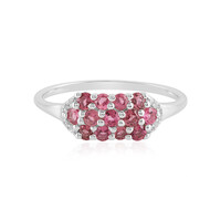 Anello in argento con Tormalina Rosa Brasiliana
