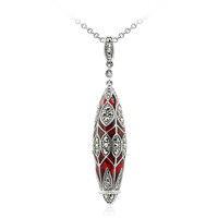 Collana in argento con Marcassite