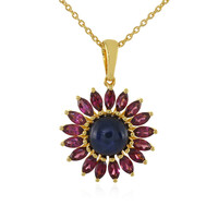 Collana in argento con Zaffiro Stellato Blu