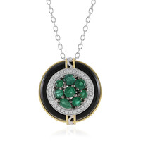 Collana in argento con Onice Nero (Gems en Vogue)
