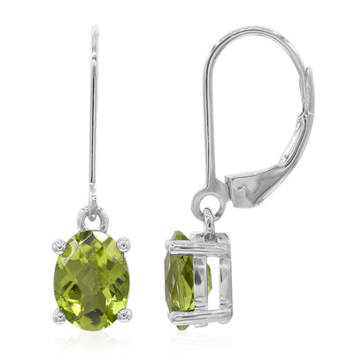 Orecchini in argento con Peridoto
