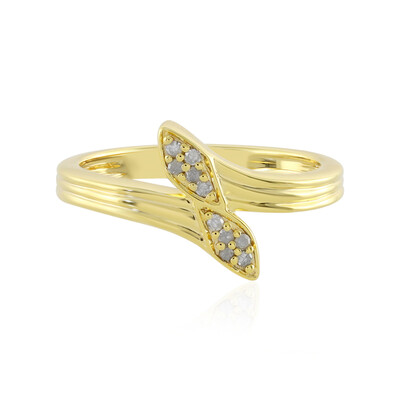 Anello in argento con Diamante I4 (J)