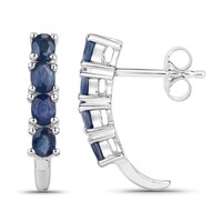 Orecchini in argento con Zaffiro Blu