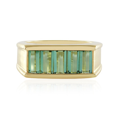 Anello in argento con Tormalina Verde di Benedito(Adela Silber)
