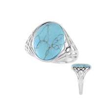 Anello in argento con Turchese