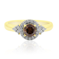 Anello in oro con Diamante Cognac d'Argyle SI1 (Mark Tremonti)