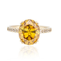 Anello in oro con Sfalerite