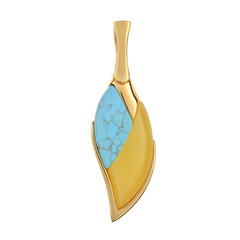 Ciondolo in argento con Ambra Milky Baltica