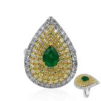 Anello in oro con Smeraldo Zambia AAA (CIRARI)