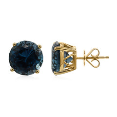 Orecchini in oro con Topazio Blu Londra