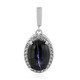 Ciondolo in argento con Diopside Stellato d'India