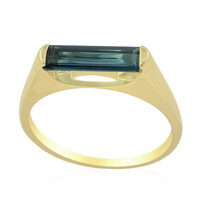 Anello in oro con Indicolite Brasiliana