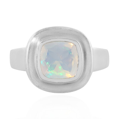 Anello in argento con Opale di Welo (MONOSONO COLLECTION)