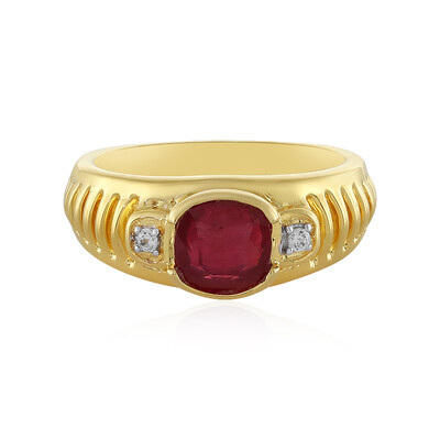 Anello in argento con Rubino del Madagascar