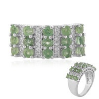 Anello in argento con Cianite Menta